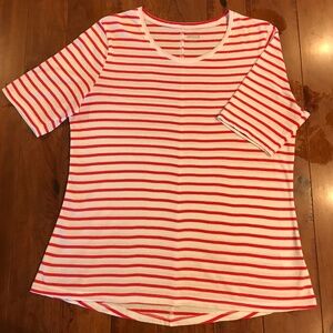 Duluth Trading Company Women’s Lightweight Longtail Scoopneck Large T-Shirt